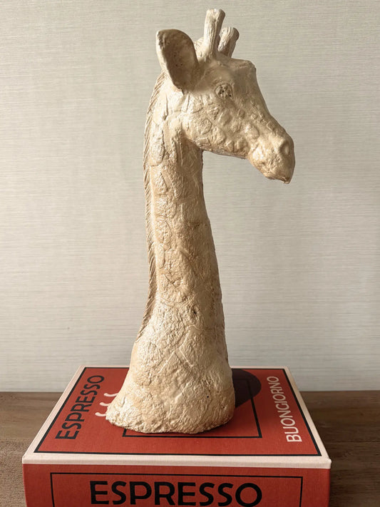 Ornament giraffe beige