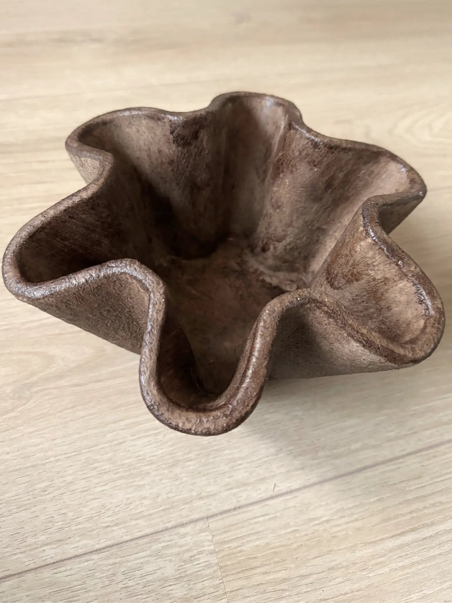 Aardewerk schaal bruin