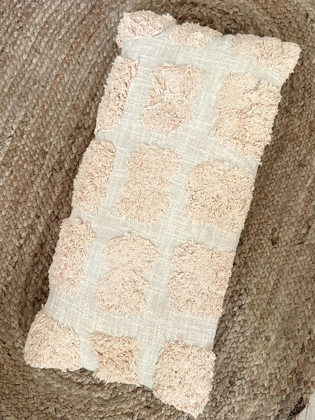 Sierkussen Fasano groen en roze/crème 60x30 cm Light & Living