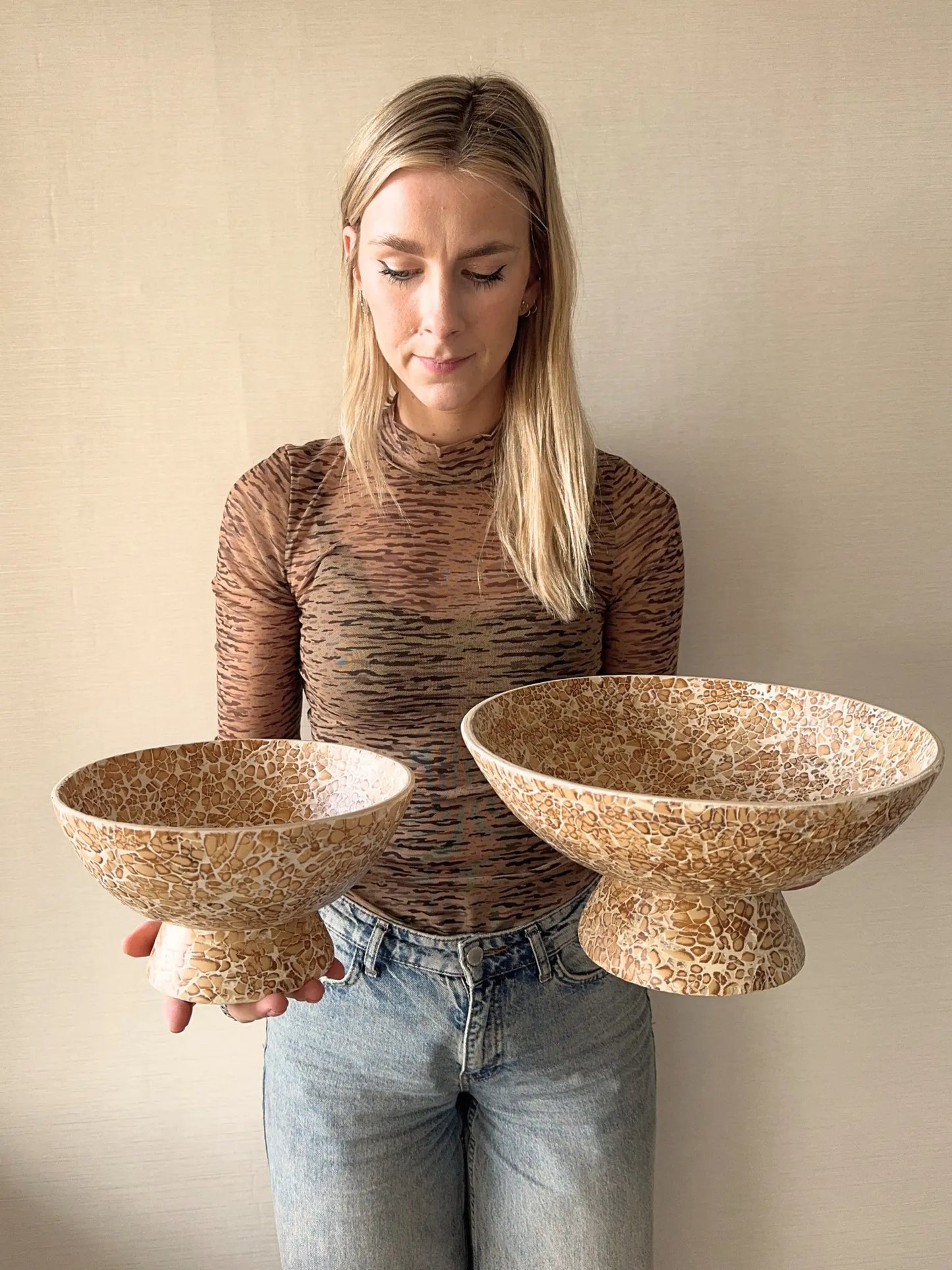 Schaal Gracio bamboe Light & Living