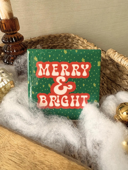 Tegeltje - Merry & Bright