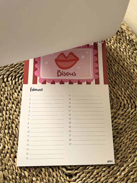 Verjaardagskalender Sizzy A4 Ringband