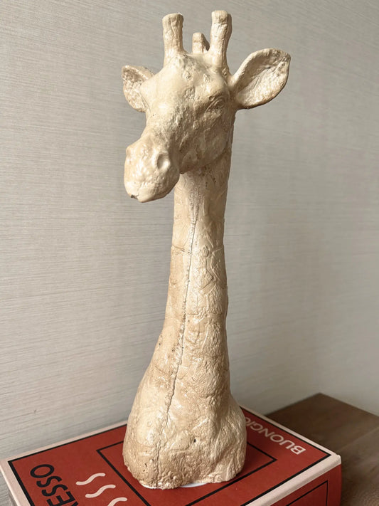 Ornament giraffe beige