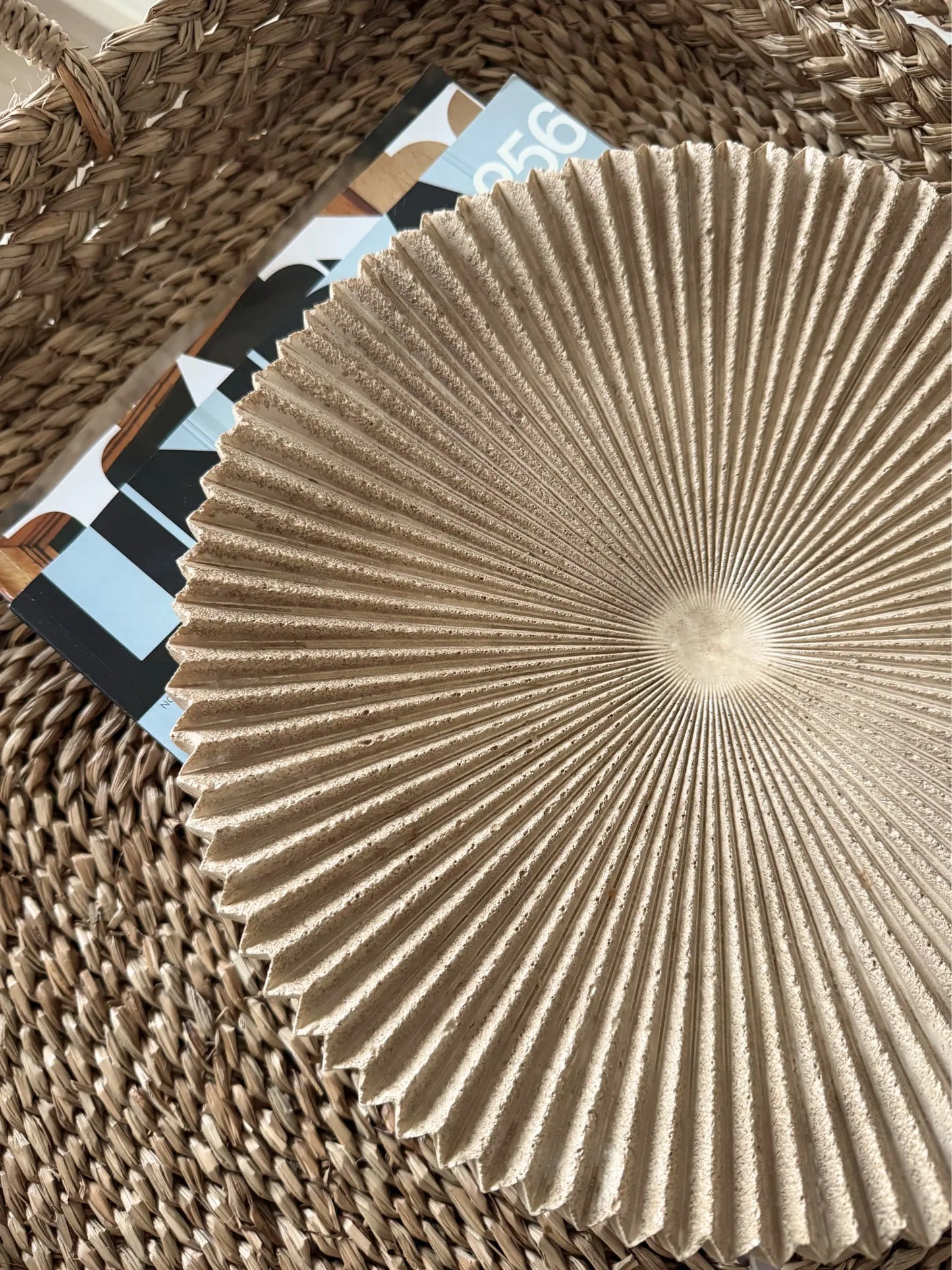 Aardewerk plateau beige