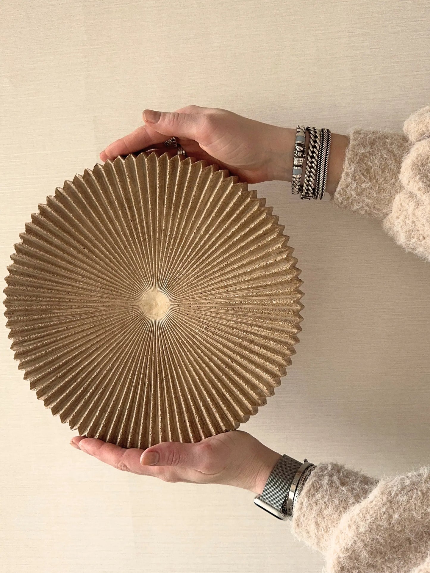 Aardewerk plateau beige