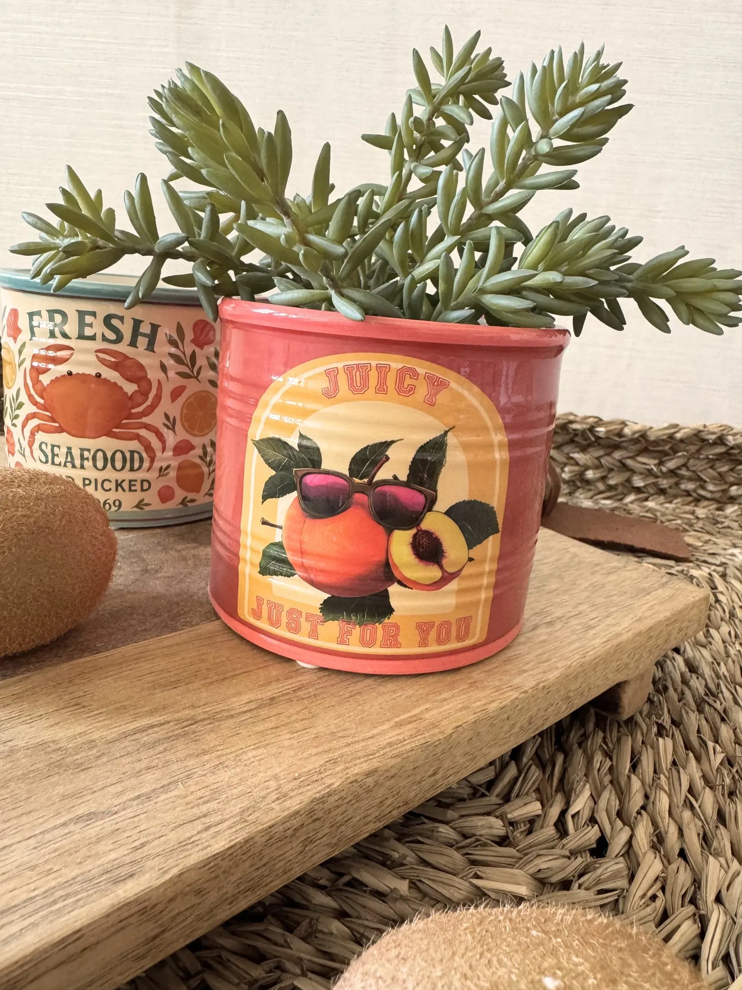 Aardewerk pot perzik