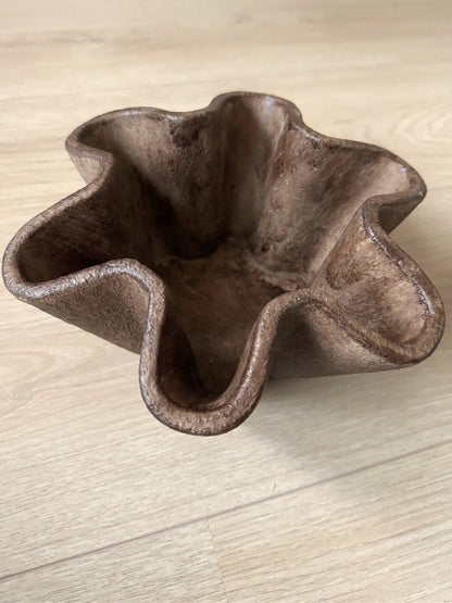 Aardewerk schaal bruin