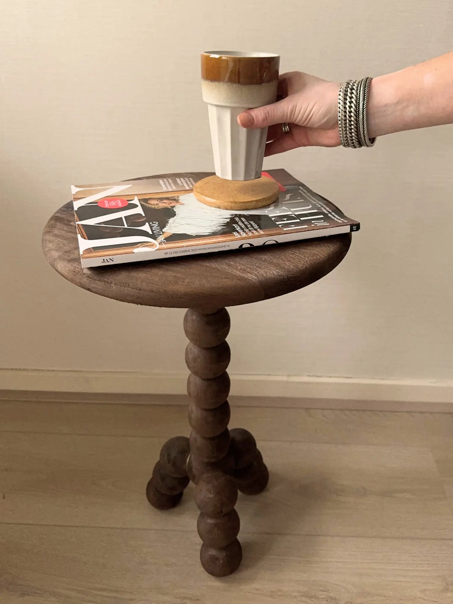 Bijzettafel Veglio bruin