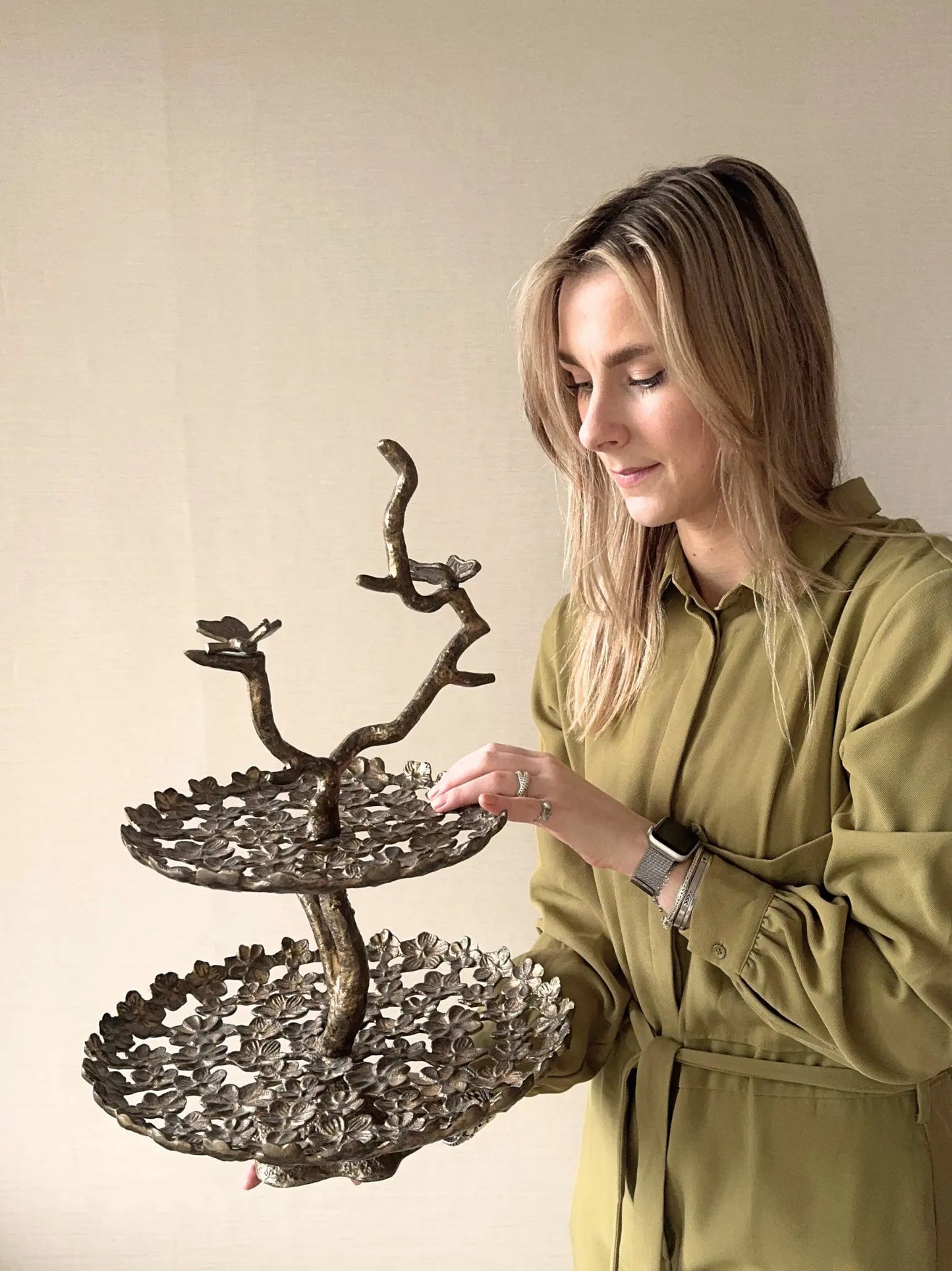 Etagère antiek brons