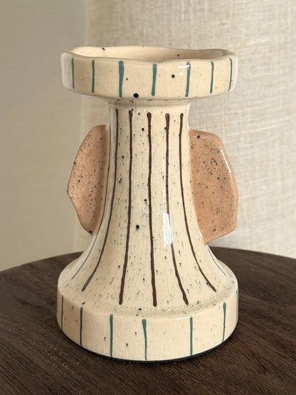 Kaarsenhouder gestreept