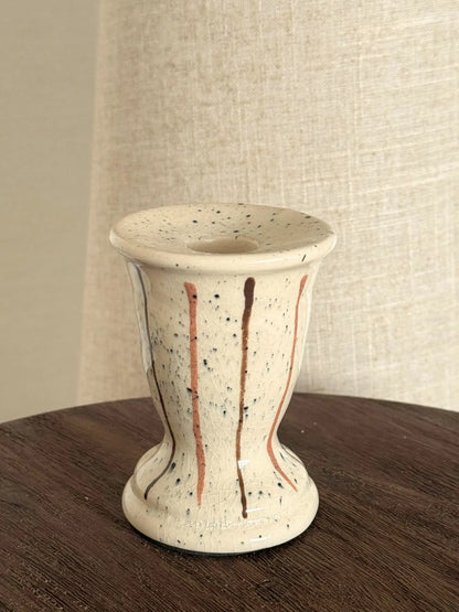 Kaarsenhouder gestreept