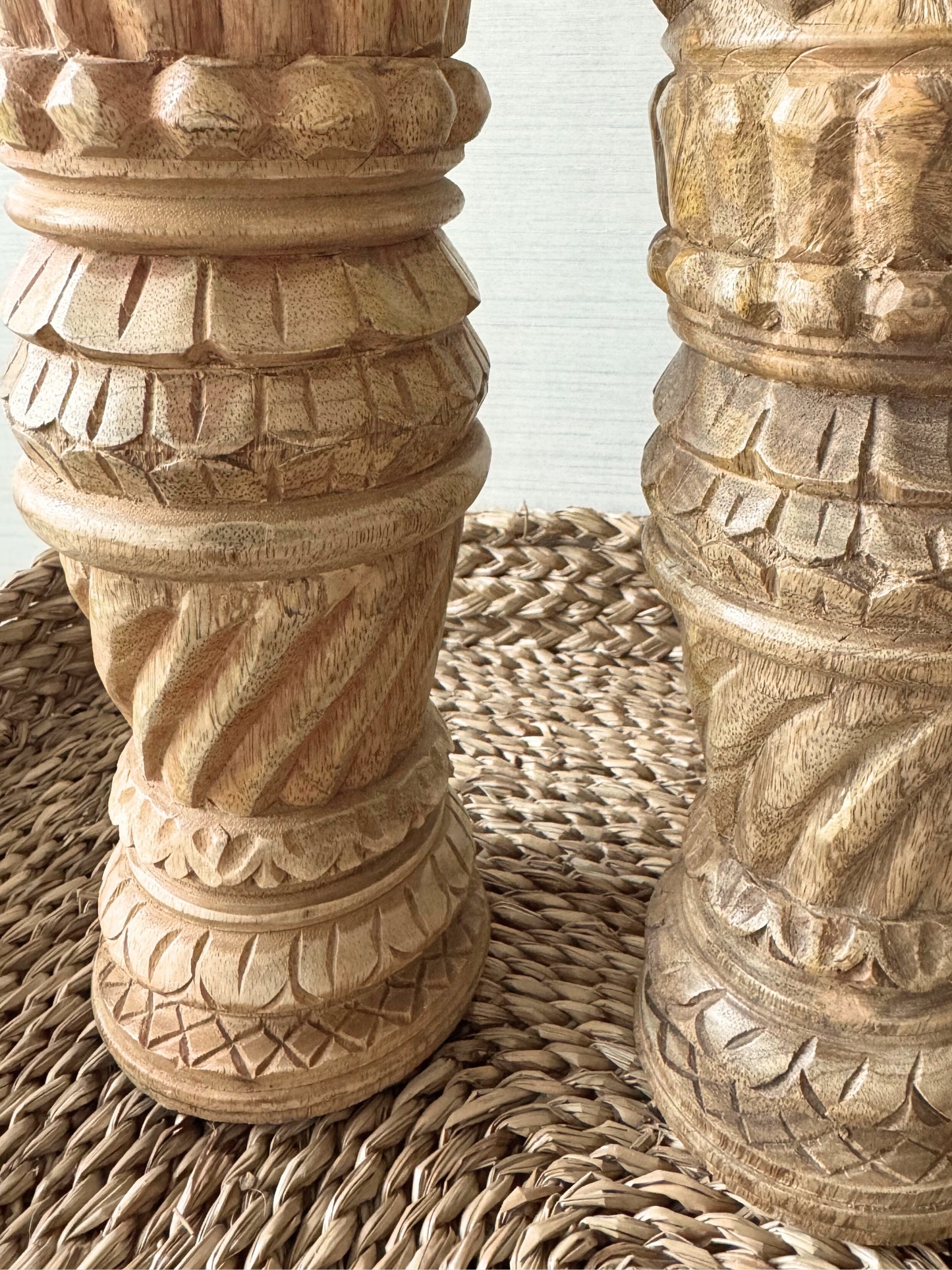 Kaarsenhouder mangohout