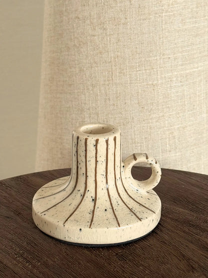 Kaarsenhouder gestreept