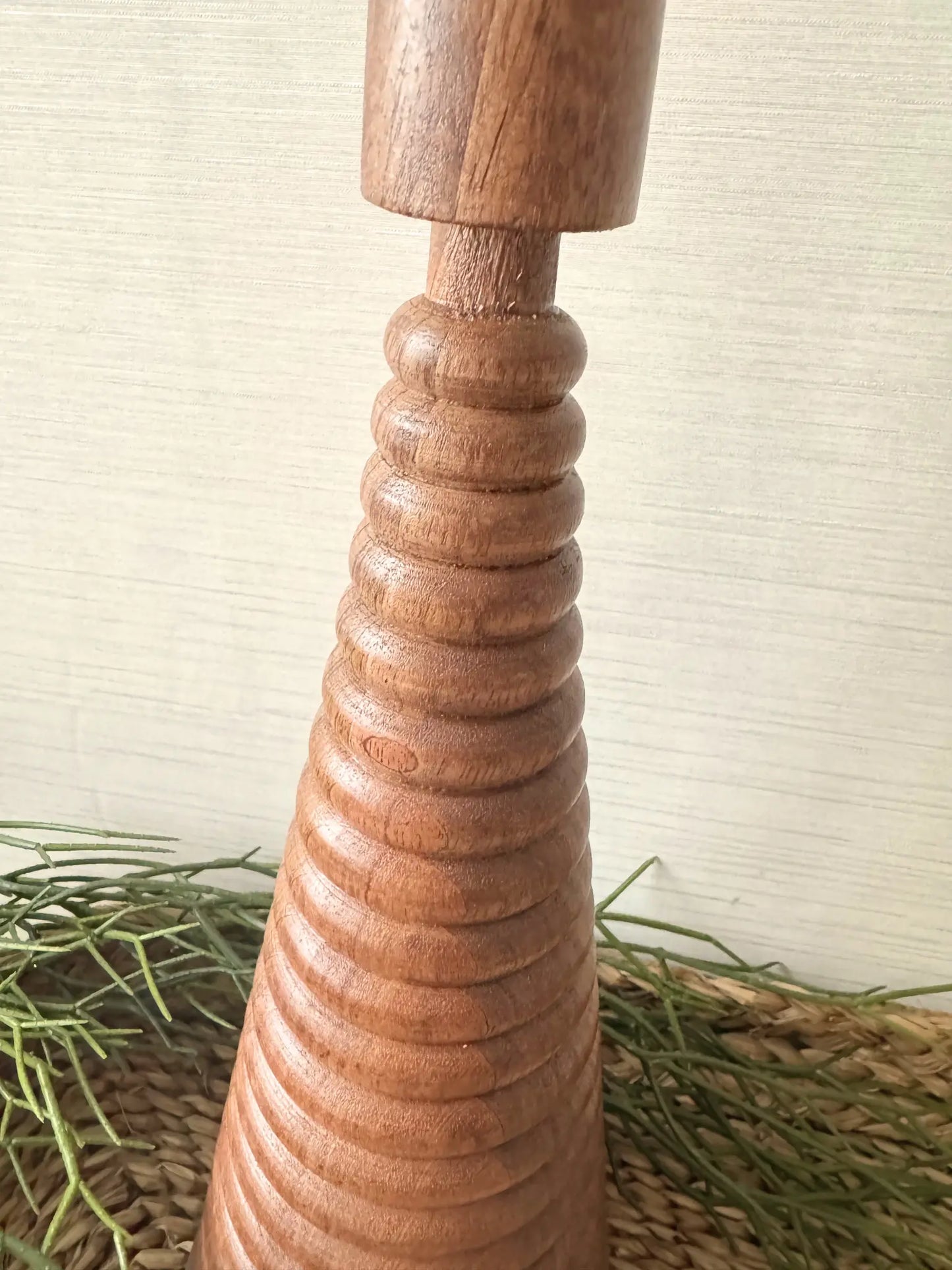 Kaarsenhouder kerstboom bruin