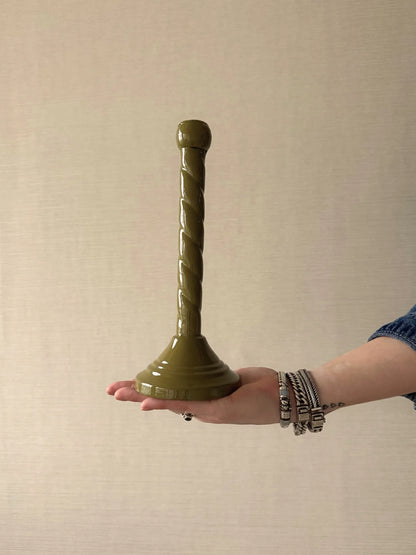 Kaarsenhouder olijfgroen