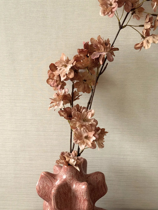 Kunstgroen kersenbloesem zalm