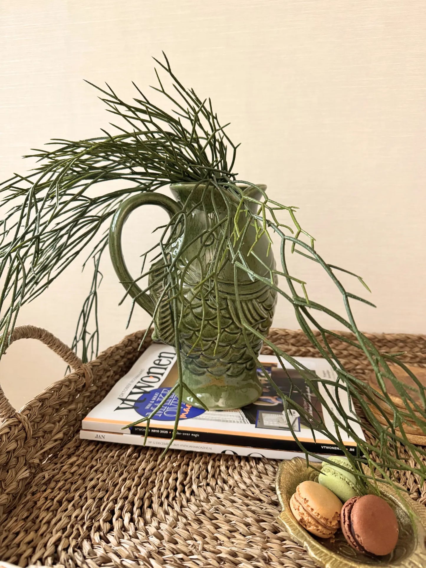 Kunstgroen hangplant rhipsalis