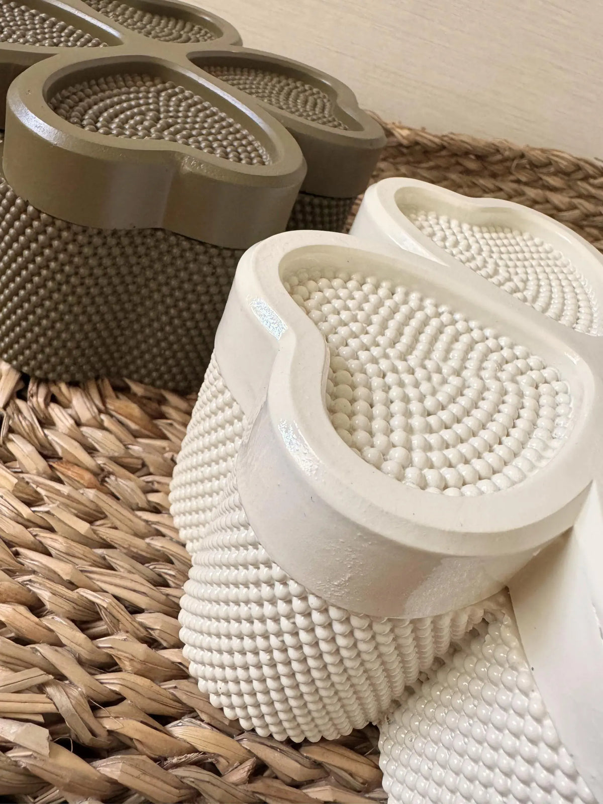 Decoratiebox Clover groen en wit