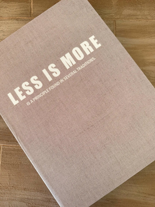 Opbergboek koffietafel less is more