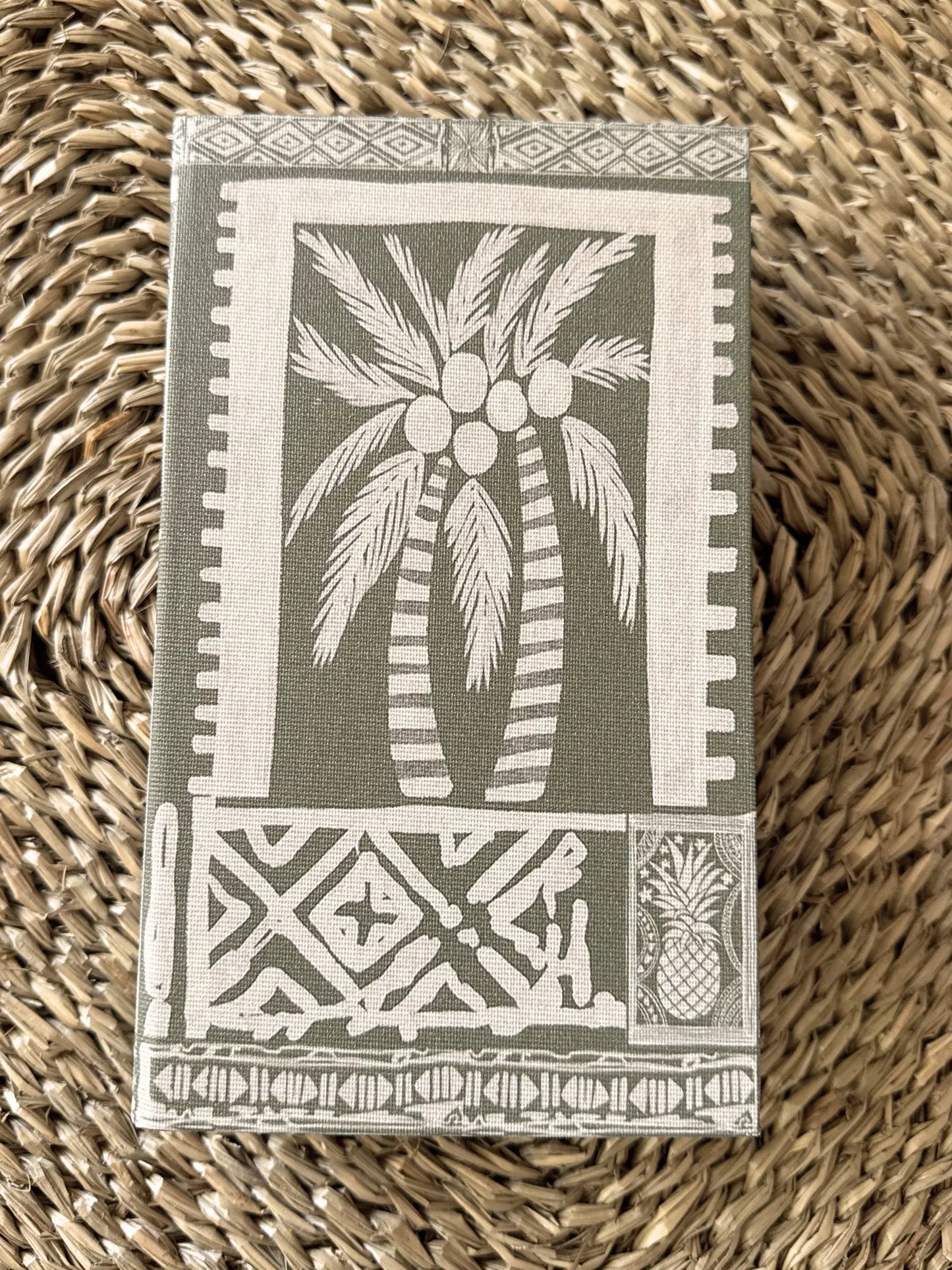Opbergboek koffietafel Green Palm 21 x 13 cm