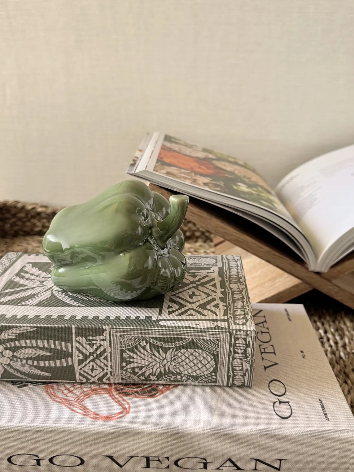Opbergboek koffietafel Green Palm 21 x 13 cm