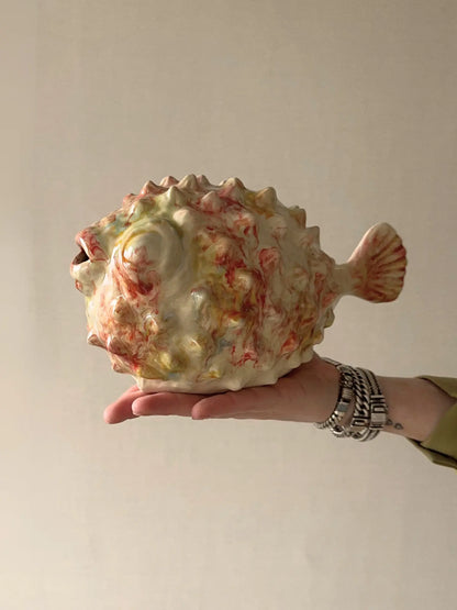 Aardewerk ornament vis