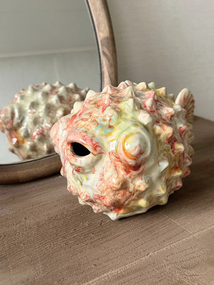 Aardewerk ornament vis