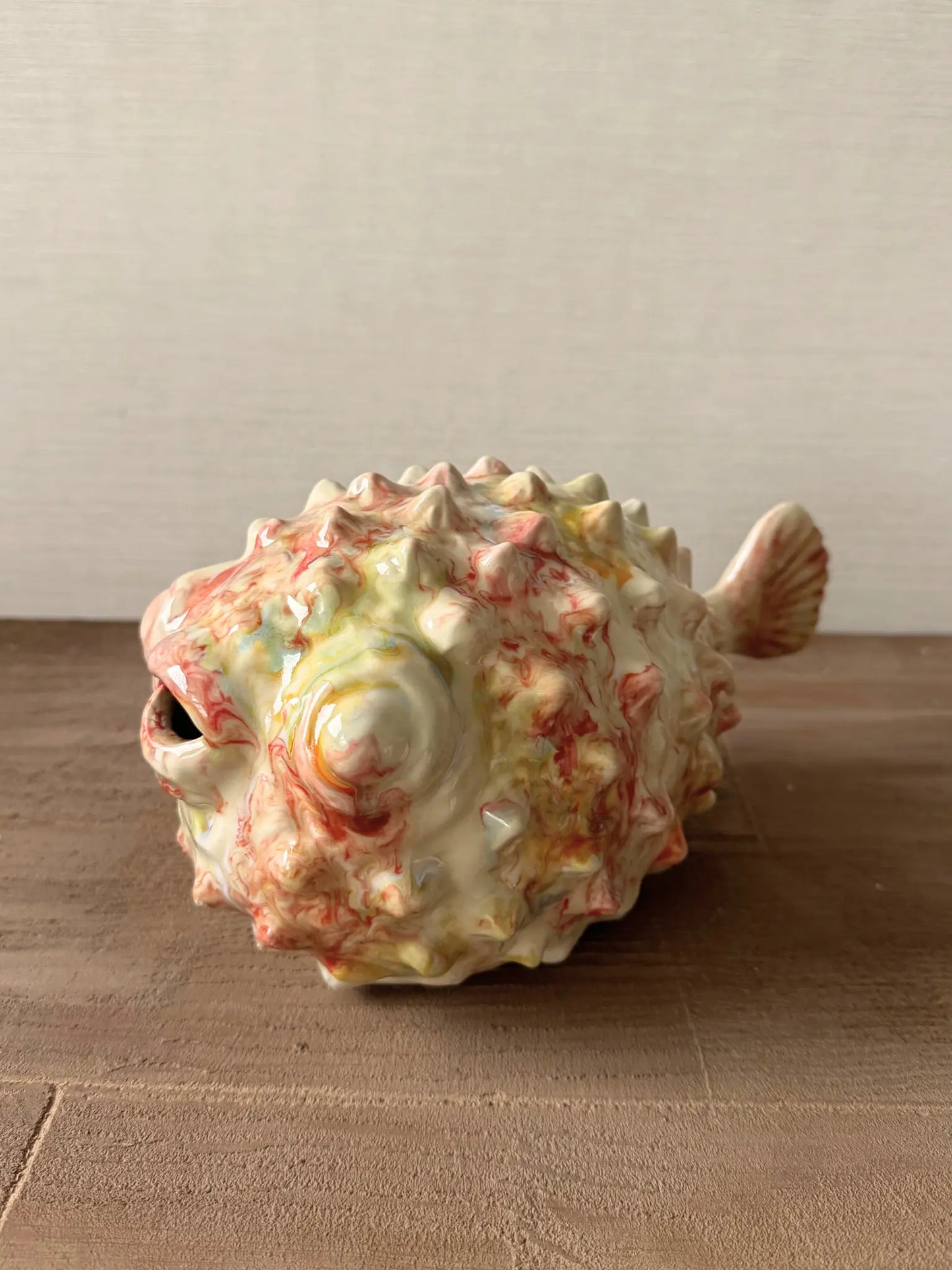 Aardewerk ornament vis