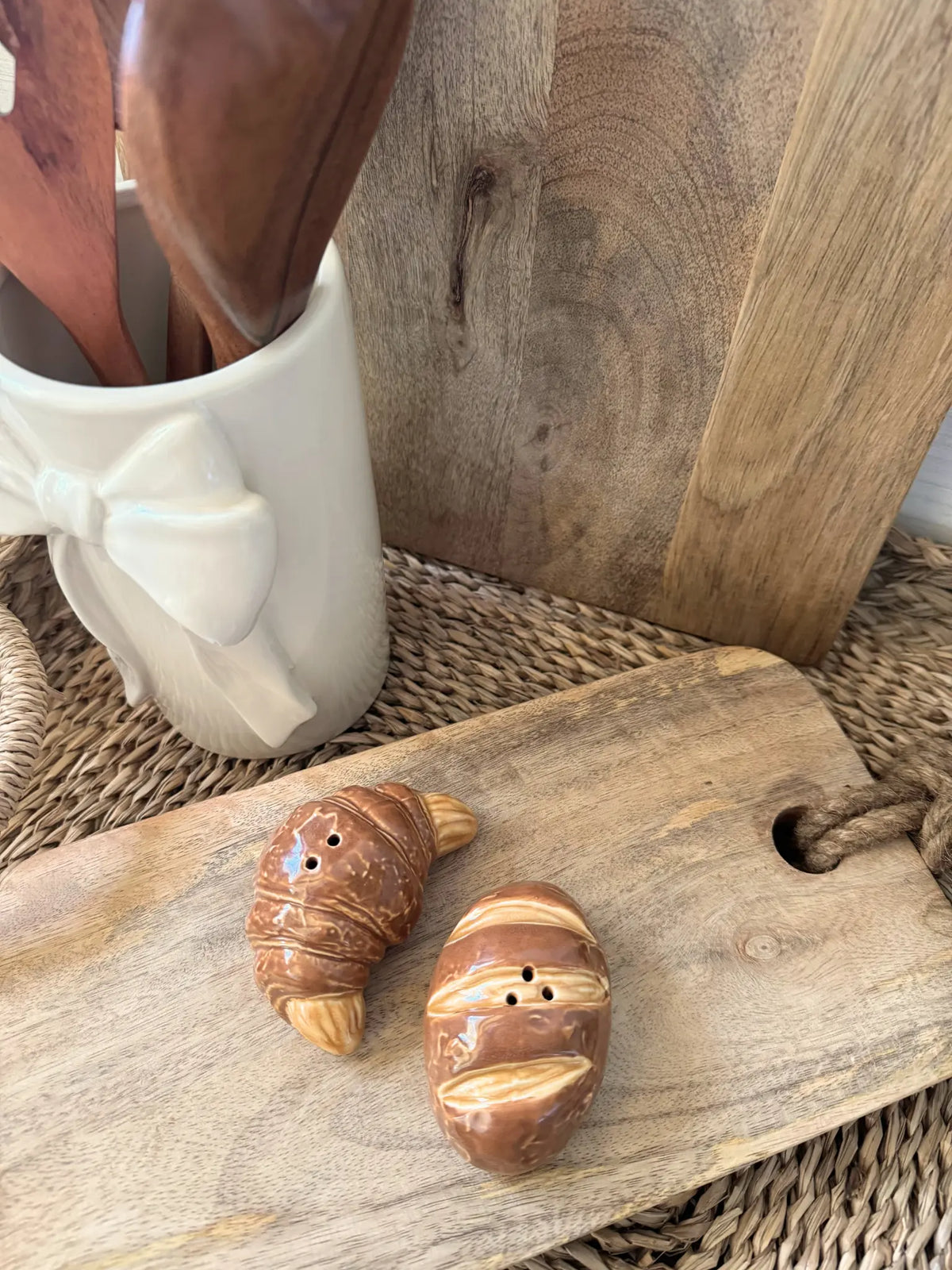 Peper en zoutstel croissant & baguette