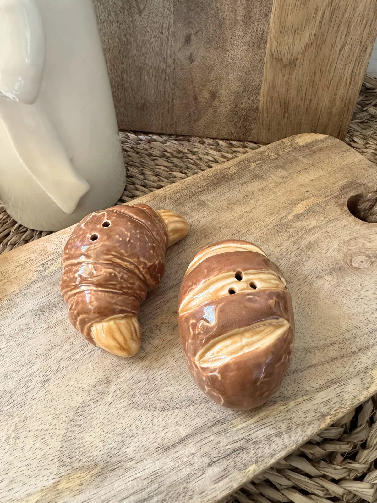 Peper en zoutstel croissant & baguette