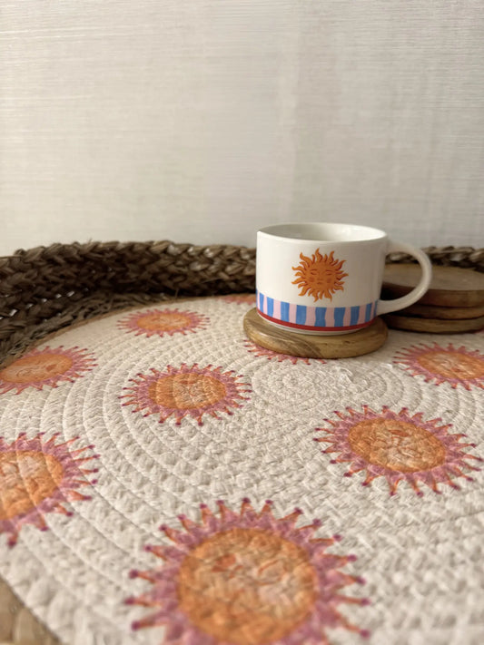 Placemat zonnetjes