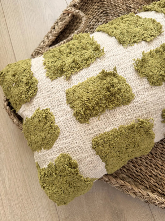 Sierkussen Fasano groen/crème 60x30 cm Light & Living
