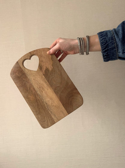 Snijplank mangohout hart