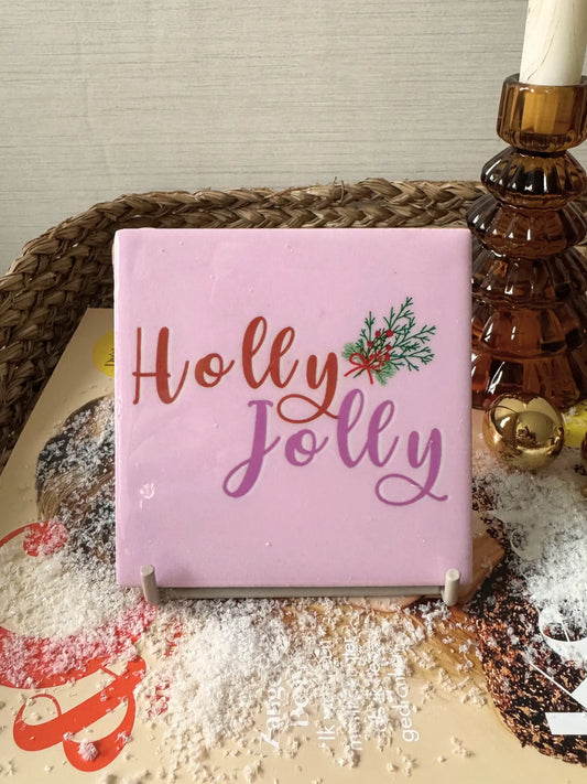 Tegeltje - Holly Jolly