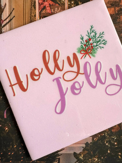 Tegeltje - Holly Jolly