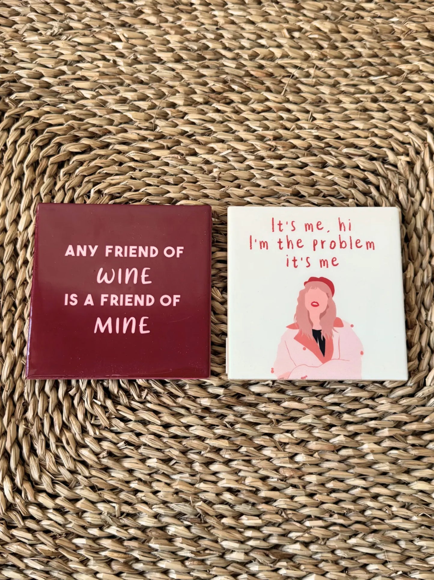 Tegeltje - Any friend of wine