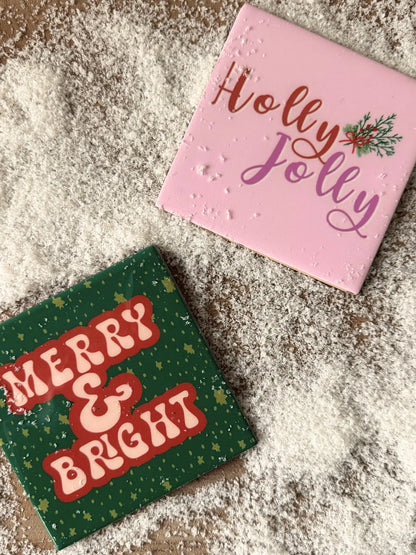 Tegeltje - Holly Jolly