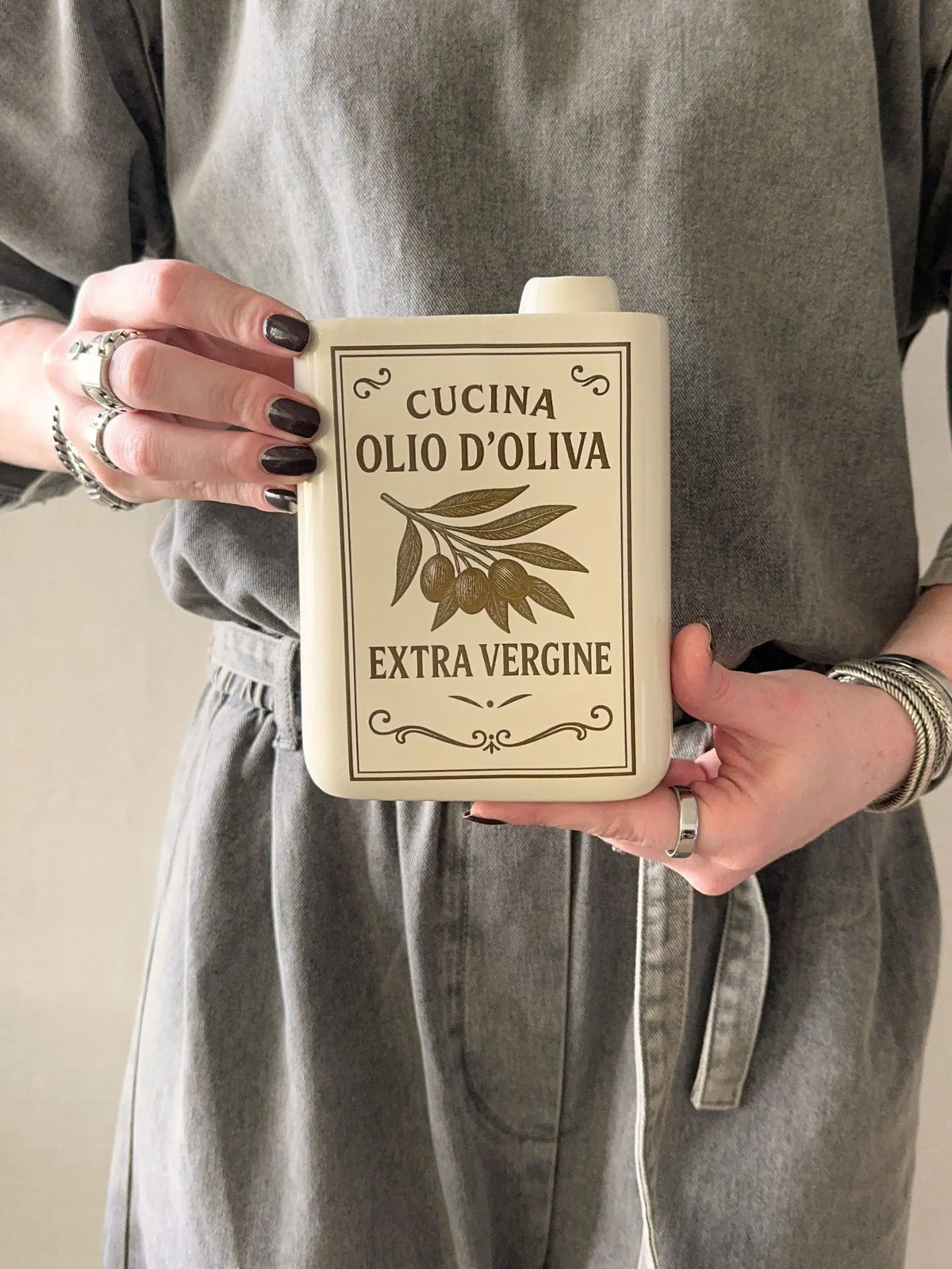 Aardewerk vaas Olio d’Oliva
