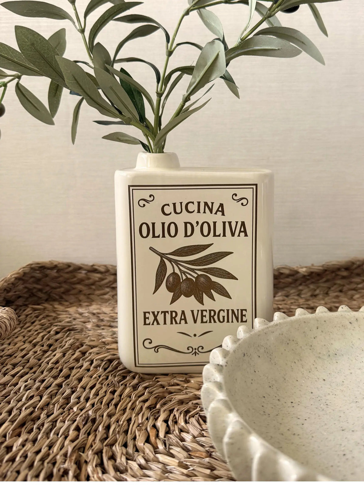 Aardewerk vaas Olio d’Oliva
