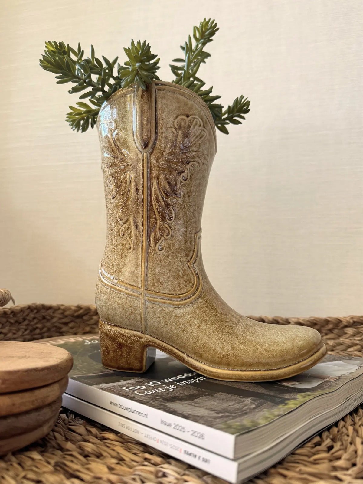 Aardewerk vaas Stride cowboylaars