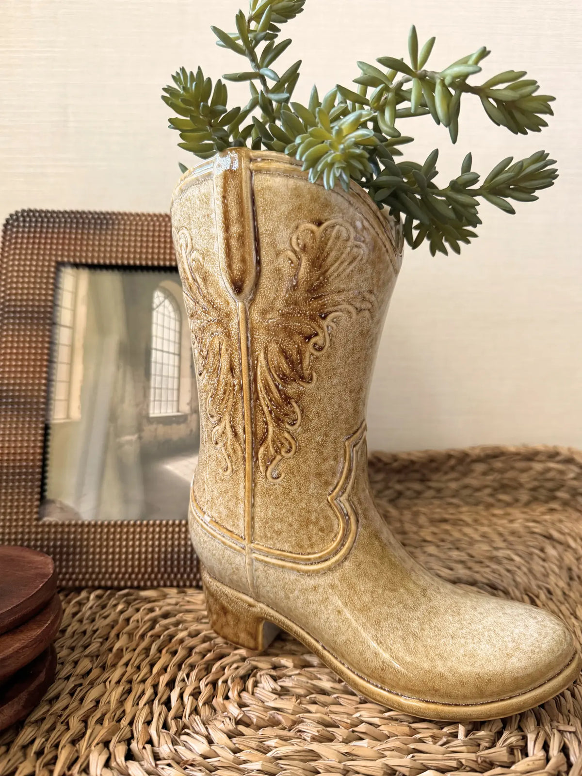 Aardewerk vaas Stride cowboylaars