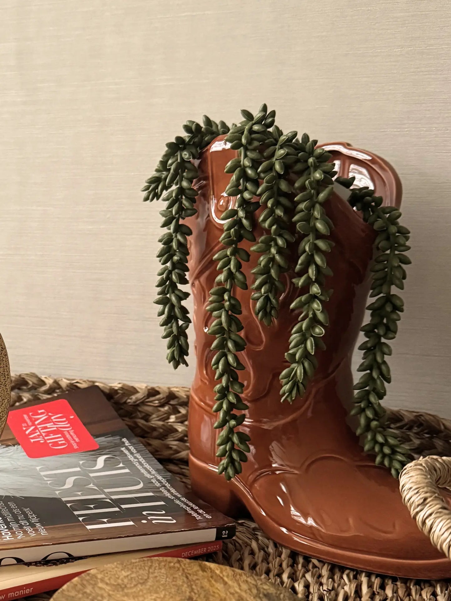 Vaas cowboylaars bruin