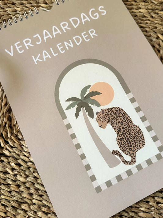 Verjaardagskalender Animal A4 Ringband