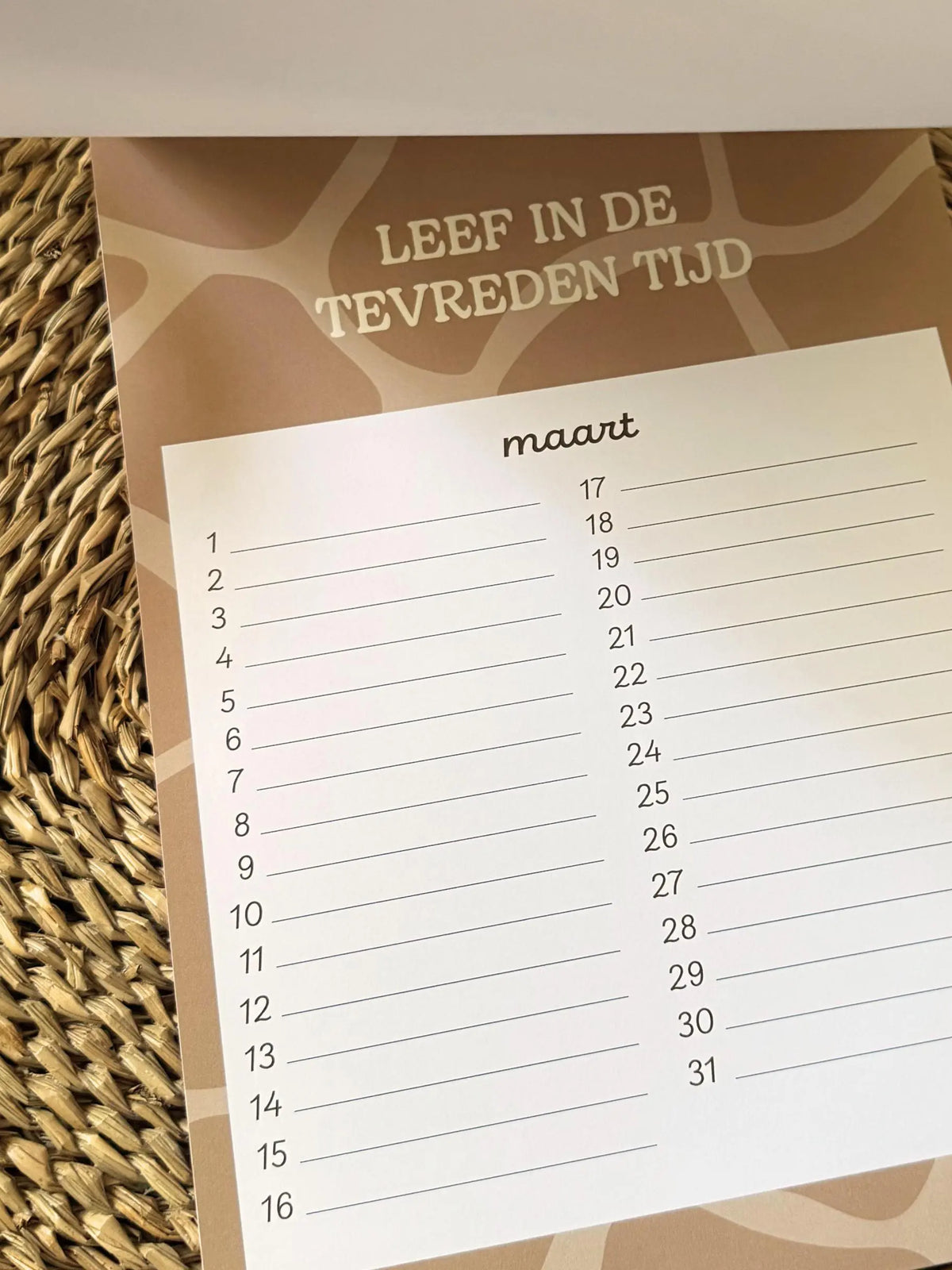Verjaardagskalender Animal A4 Ringband